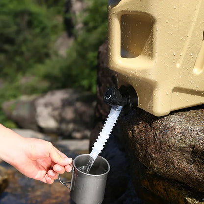Contenedor De Agua Portátil De 12 Litros Con Grifo De Vaciado - Bidón Robusto Para Exteriores Y Camping