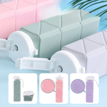 Práctico Biberón de Silicona Plegable para Llevar