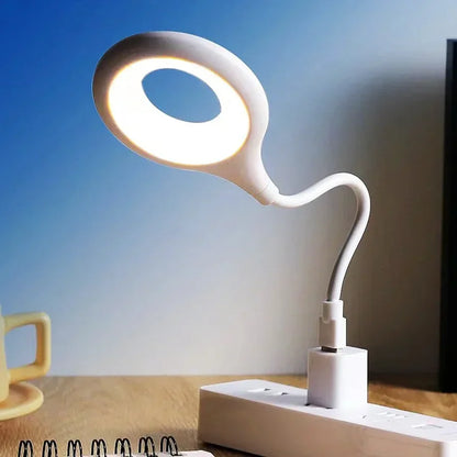 Luz De Noche Compacta Y Recargable - Luz LED Flexible Para Escritorio Y Mesilla De Noche