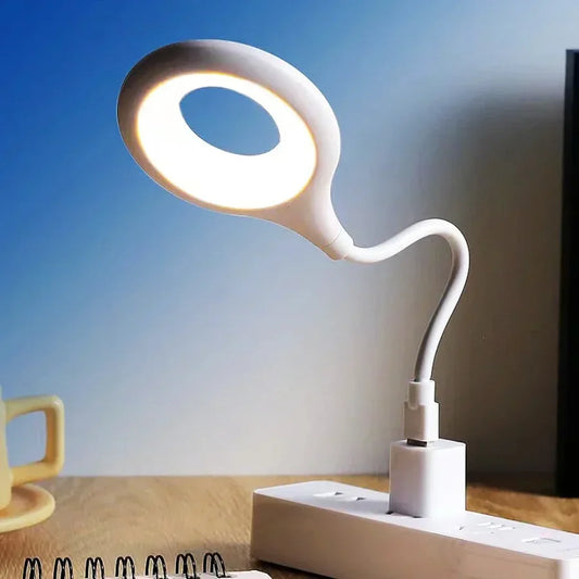 Luz De Noche Compacta Y Recargable - Luz LED Flexible Para Escritorio Y Mesilla De Noche
