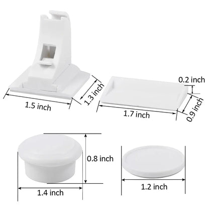 Juego de cierres magnéticos de seguridad infantil para armarios y puertas