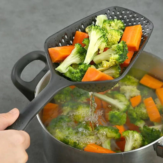Cuchara De Cocina Grande De Pp Para Escurrir Verduras - Práctica Cuchara Coladora Para La Cocina