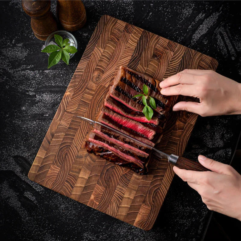 Tabla de Picar de Madera - Tabla de Picar de Alta Calidad Hecha de Madera de Grano Final para Chefs Profesionales y Aficionados