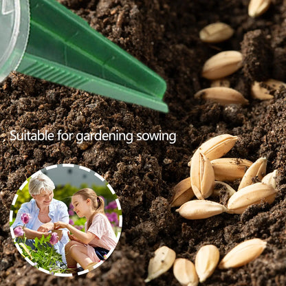 Esparcidor de Semillas Ajustable - Distribuidor Preciso de Semillas de Jardín para una Fácil Aplicación