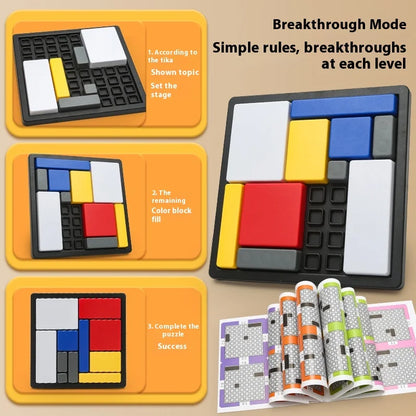 Juego de bloques geométricos creativo