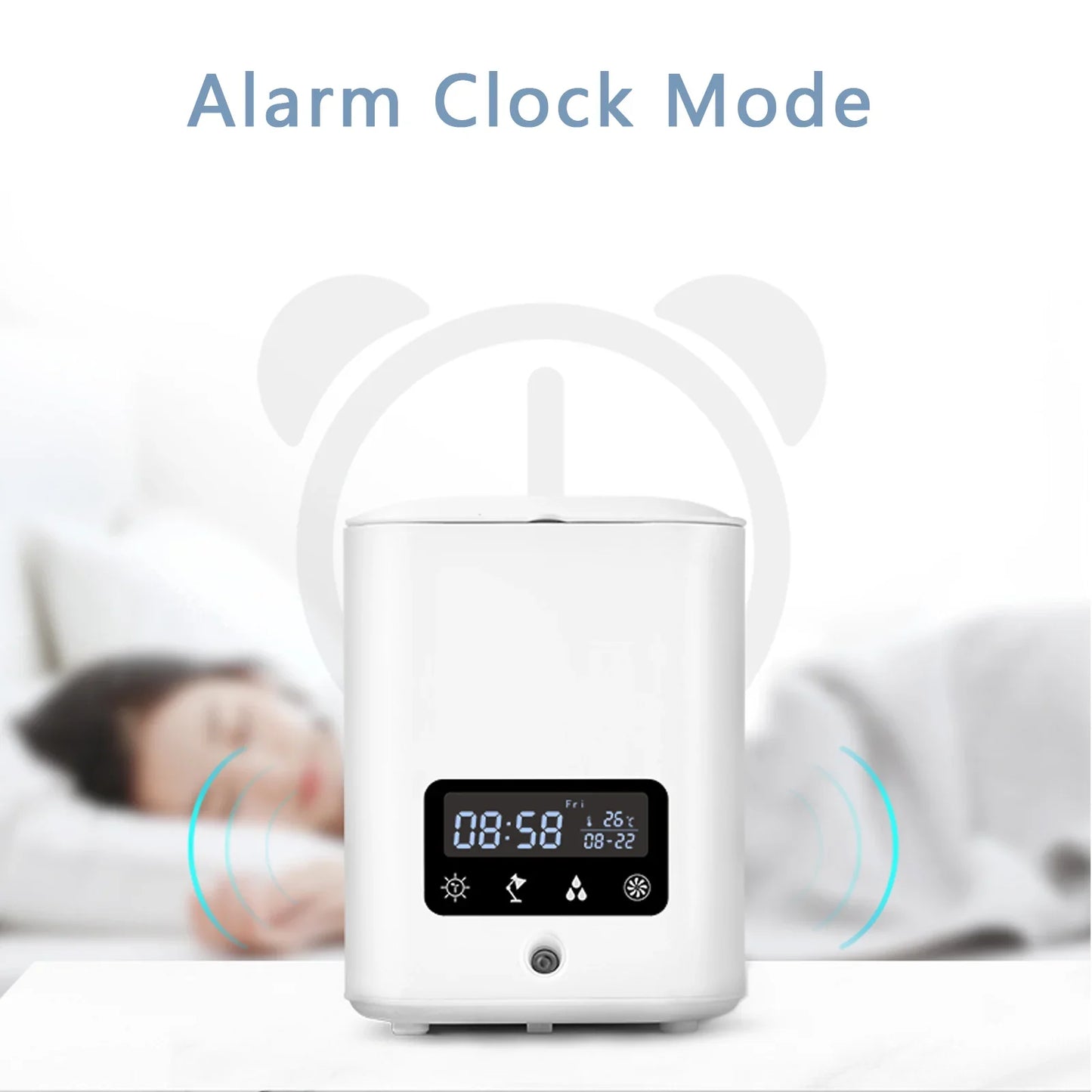 Maceta Hidropónica Inteligente Multifuncional con Calendario , Difusor y Lámpara de Sobremesa Prepárate para el Día a Día y la Noche