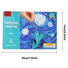 Kit de pintura marmoleada para niños ⎜ Set creativo de arte acuático