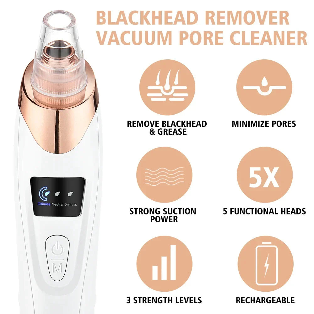 Eliminador Eléctrico De Puntos Negros E Instrumento De Limpieza Facial