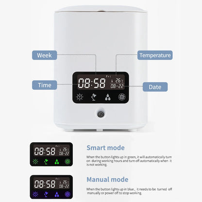 Maceta Hidropónica Inteligente Multifuncional con Calendario , Difusor y Lámpara de Sobremesa Prepárate para el Día a Día y la Noche
