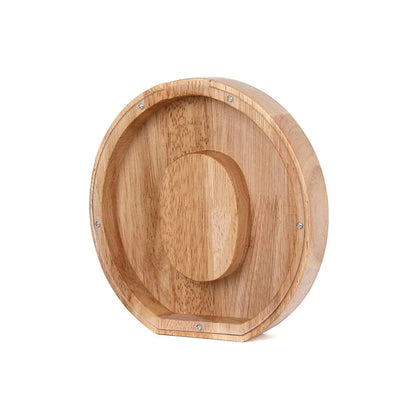 Hucha De Madera Con Forma De Alfabeto Y Ventana Transparente Para Ahorrar Con Estilo