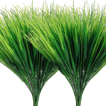 Planta de Hierba de Trigo Artificial Hecha de Plástico - Césped Decorativo para Jardín , Hogar y Uso Al Aire Libre