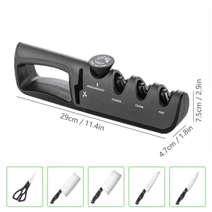 Afilador De Cuchillos Multifuncional 4 En 1 - Afilador Profesional ( 1 + 1 De Regalo )