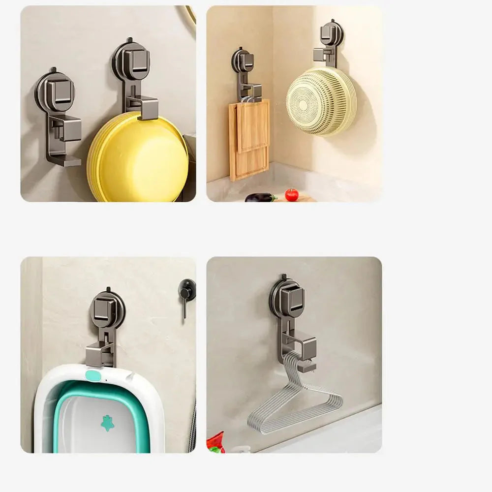 Práctico y Moderno Gancho con Ventosa Colgante con Ventosa
