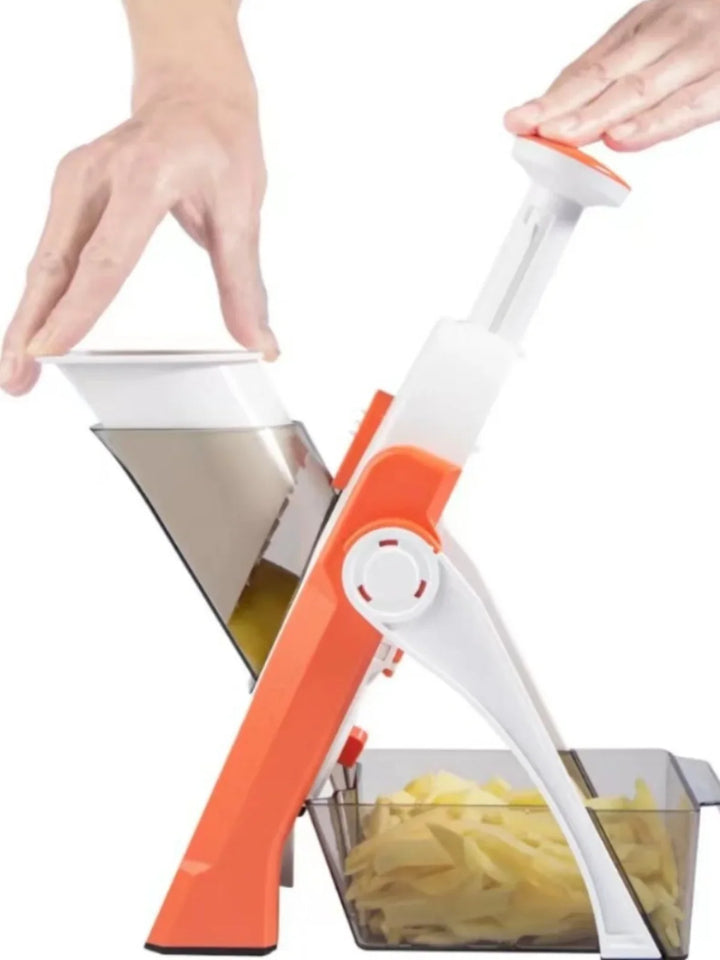 Cortadora De Verduras 5 En 1 Con Bandeja Colectora 1 + 1 Gratis Segura