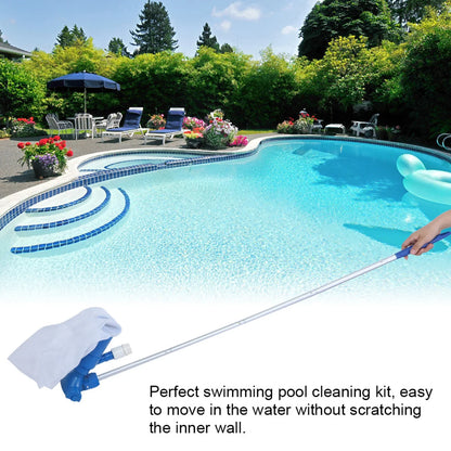 Set de Limpieza de Piscina con Pértiga Telescópica - Filtro de Malla y Accesorios para el Mantenimiento de la Piscina