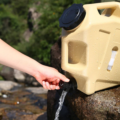 Contenedor De Agua Portátil De 12 Litros Con Grifo De Vaciado - Bidón Robusto Para Exteriores Y Camping