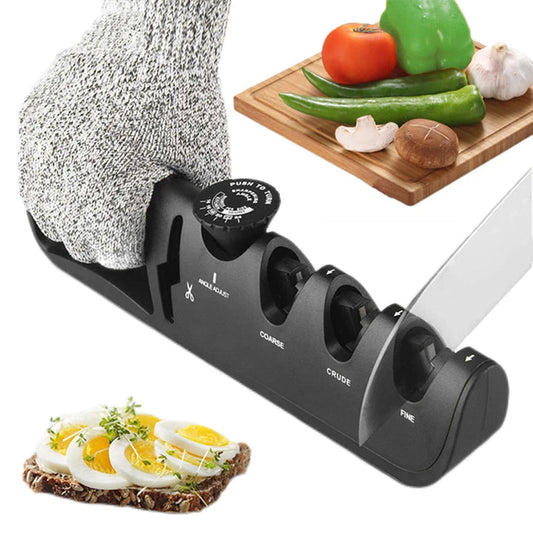 Afilador De Cuchillos Multifuncional 4 En 1 - Afilador Profesional ( 1 + 1 De Regalo )