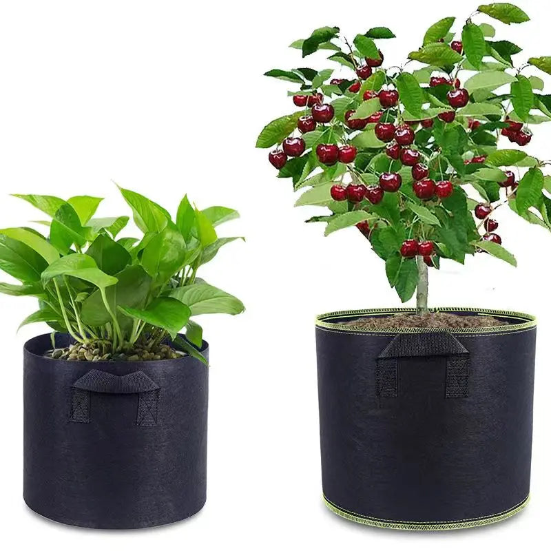 Saco De Lana Para Plantas - Robusto Contenedor De Jardín Con Asas Para Plantas