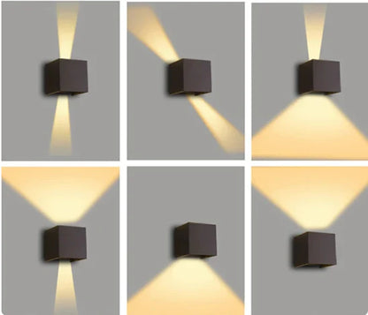 Moderno Aplique Led De Diseño Cúbico Luz De Pared Led De Diseño Cúbico