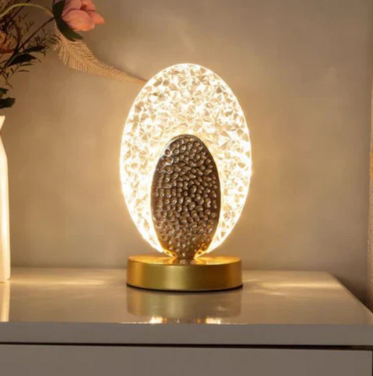 Elegante Lámpara de Sobremesa con Diseño de Pavo Real Lámpara de Sobremesa con Diseño de Pavo Real