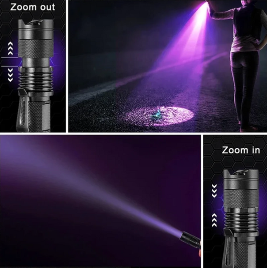 Linterna LED UV - Luz Ultravioleta para la Detección de Manchas y la Detección de Orina de Mascotas