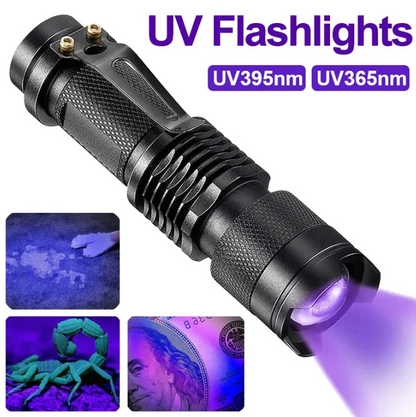 Linterna LED UV - Luz Ultravioleta para la Detección de Manchas y la Detección de Orina de Mascotas