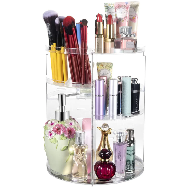 Organizador de Maquillaje Giratorio 360 ° para Guardar el Maquillaje y las Joyas