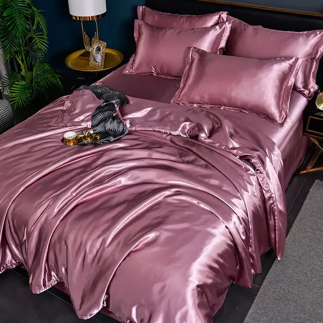 Ropa de Cama de Satén Liso de Primera Calidad