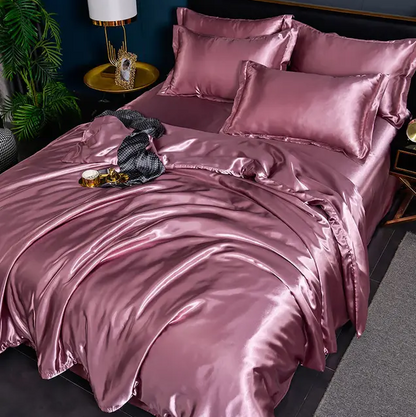 Ropa de Cama de Satén Liso de Primera Calidad