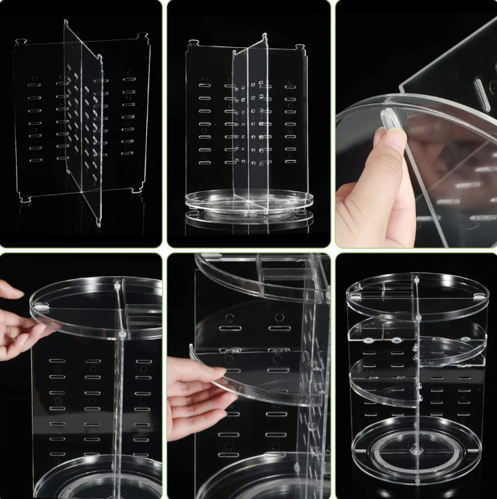 Organizador de Maquillaje Giratorio 360 ° para Guardar el Maquillaje y las Joyas