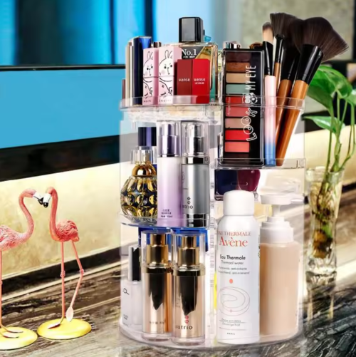 Organizador de Maquillaje Giratorio 360 ° para Guardar el Maquillaje y las Joyas
