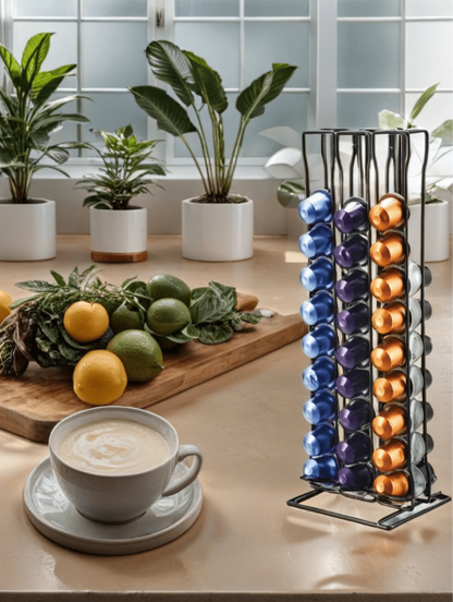 Estiloso Soporte De Pie Para Cápsulas De Café , Que Ahorra Espacio Y Es Moderno Para Cápsulas De Café , Que Ahorran Espacio Y Son Modernas