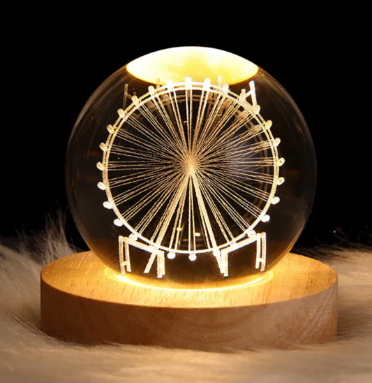 Luz de Ambiente de Cristal 3d