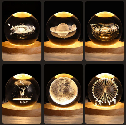 Luz de Ambiente de Cristal 3d