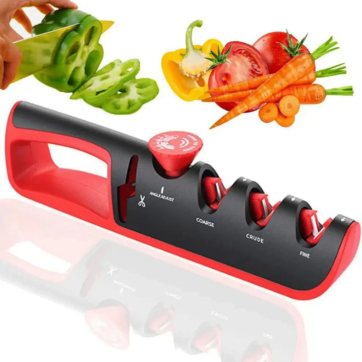 Afilador De Cuchillos Multifuncional 4 En 1 - Afilador Profesional ( 1 + 1 De Regalo )