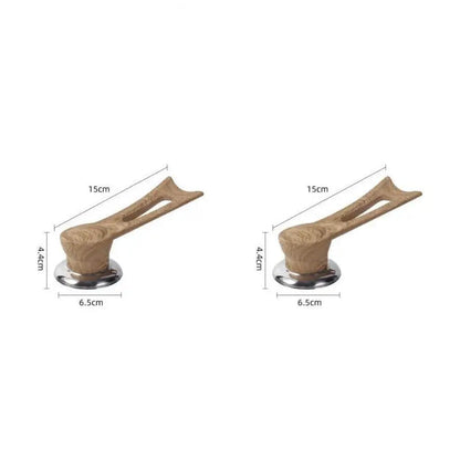 Mango De Repuesto Para Tapa De Olla - Diseño De Madera Con Base De Acero Inoxidable