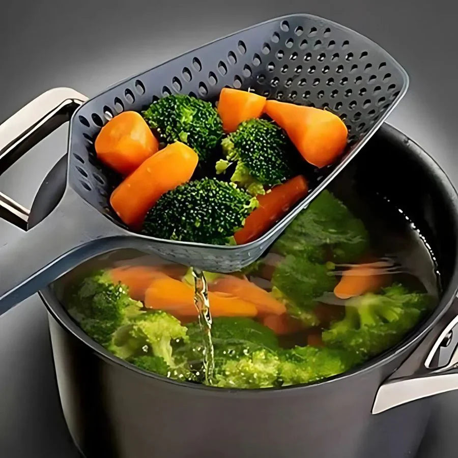 Cuchara De Cocina Grande De Pp Para Escurrir Verduras - Práctica Cuchara Coladora Para La Cocina