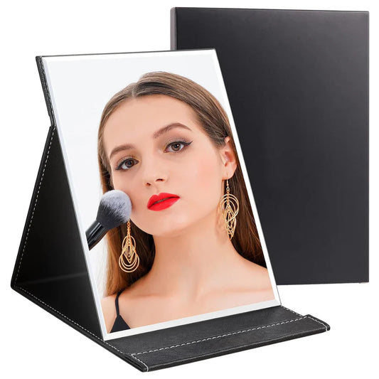 Espejo de Maquillaje Compacto con Soporte