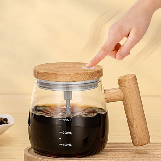 Vaso de Batidora de Madera 2 en 1