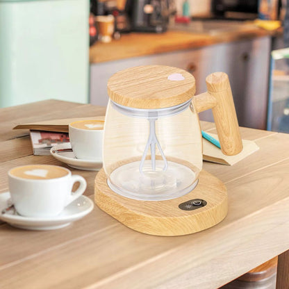 Vaso de Batidora de Madera 2 en 1