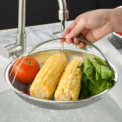 Cesto De Acero Inoxidable Para Cocinar Al Vapor - Escurridor Y Escurridor Plegable Para La Cocina Prepárate Para Cocinar Al Vapor
