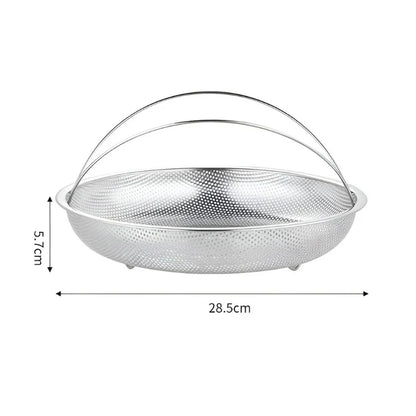 Cesto De Acero Inoxidable Para Cocinar Al Vapor - Escurridor Y Escurridor Plegable Para La Cocina Prepárate Para Cocinar Al Vapor