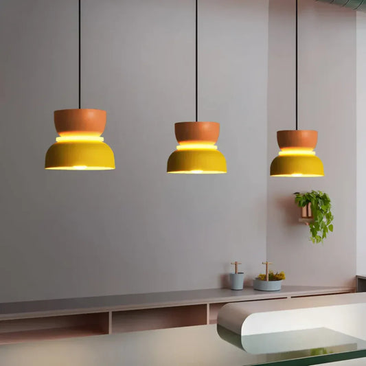 Lámpara Colgante Led con Diseño Macaron Colorido Diseño Macaron