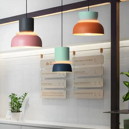 Lámpara Colgante Led con Diseño Macaron Colorido Diseño Macaron