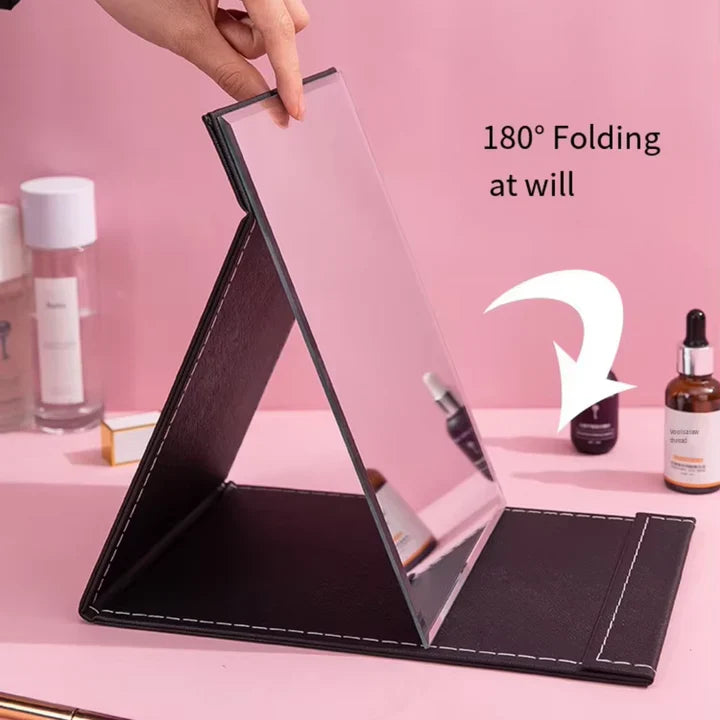 Espejo de Maquillaje Compacto con Soporte