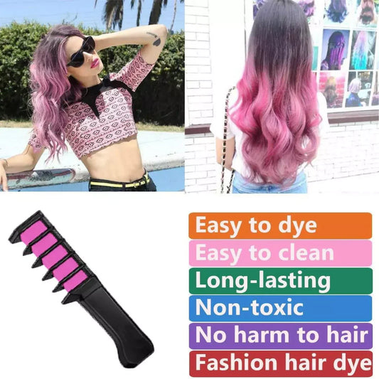 Lápiz de Tiza Lavable para el Cabello para Acentos de Color en el Cabello