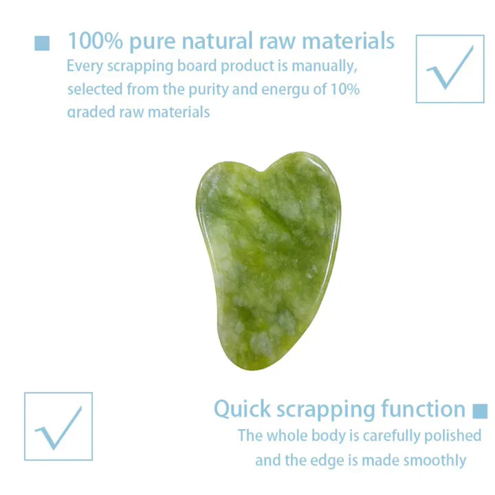 Set Gua Sha y Rodillo de Jade Instant Glow para una Piel Radiante y una Relajación Natural