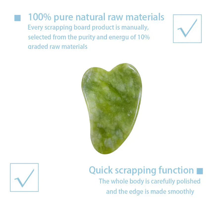 Set Gua Sha y Rodillo de Jade Instant Glow para una Piel Radiante y una Relajación Natural