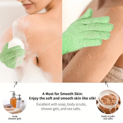 Guantes de Baño Exfoliantes - Set de 2