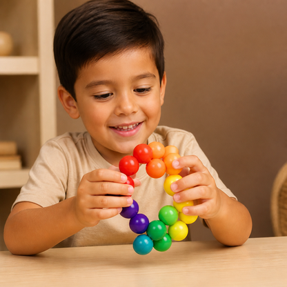 Set de construcción 3D con bolas de colores – juguete educativo creativo para niños que desarrolla la motricidad fina
